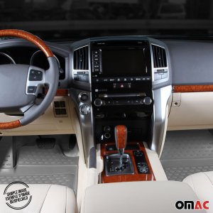 Toyota Sienna Floor Mats - Omac - Rubber TPE 4 Pcs - Grey - 2013-2020